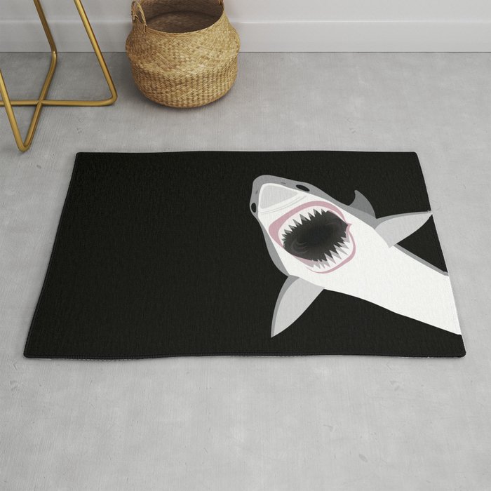 Shark Attack Out of the Deep Rug