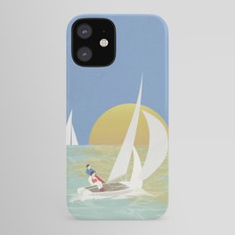 Emotions of freedom iPhone Case | Sailboat, Freetime, Seascape, Seaside, Sailors, Whitesails, Illustration, Drawing, Freedom, Sailing 