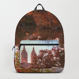 Central Park Fall Sunset Backpack