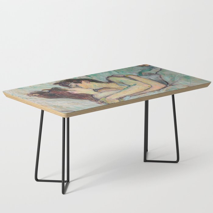 Toulouse-Lautrec - In Bed, The Kiss Coffee Table