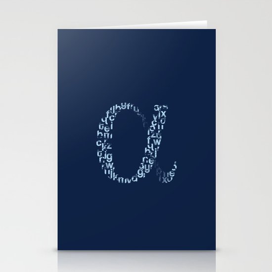 Alphabet Stationery Cards