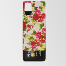Mammarella Red Rose Floral Pattern Android Card Case