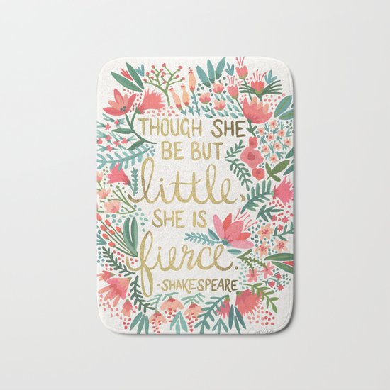 Little & Fierce Bath Mat