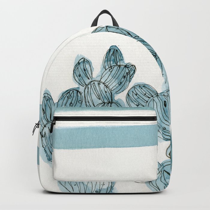 Rainbow  turquoise cactus Backpack