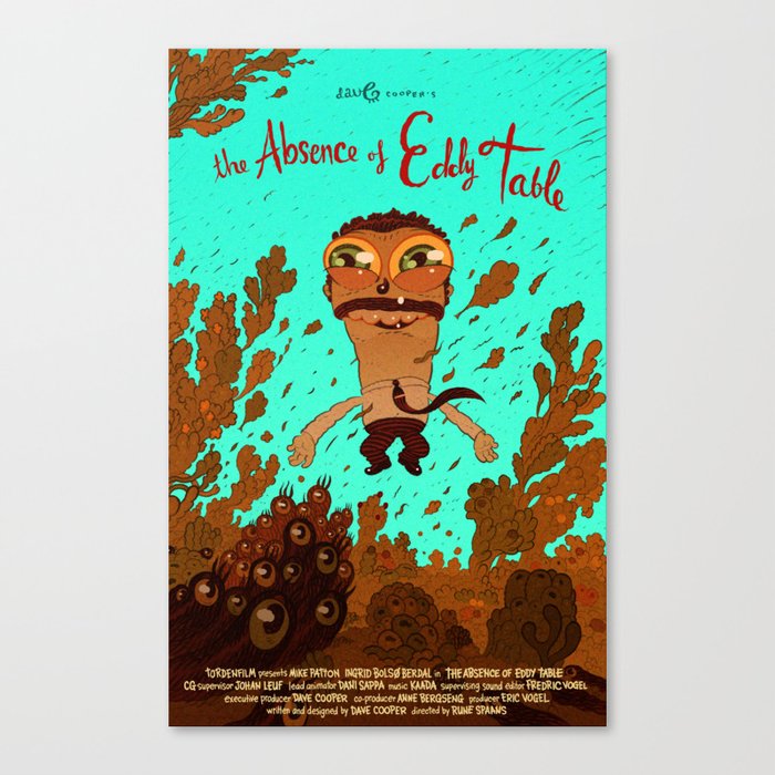 eddy with eel Canvas Print