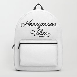 Honeymoon Vibes Newlywed Design Backpack