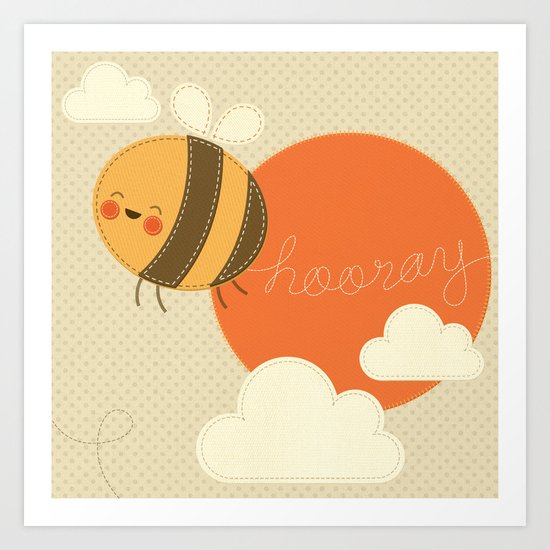 Bee Happy Art Print