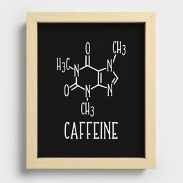 Caffeine Molecular Structure Chemistry Recessed Framed Print