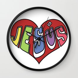 Jesus Heart, Corazón Jesús Wall Clock