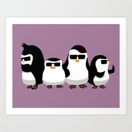 Penguins of Madagascar Art Print