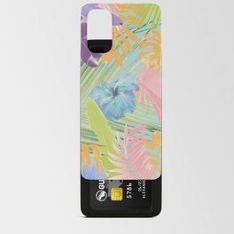 Pastel Summer Hibiscus Flower Jungle #2 #tropical #decor #art #society6 Android Card Case