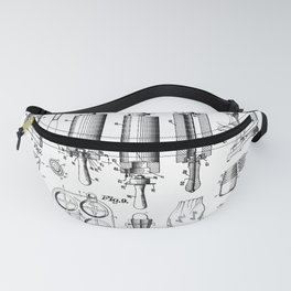 Baking Cooking Baker Pastry Chef Kitchen Vintage Patent Fanny Pack