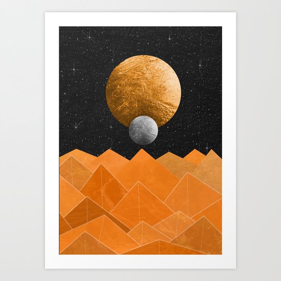 The Orange Planet Art Print