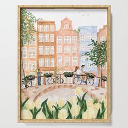 Amsterdam in the Spring Serving Tray