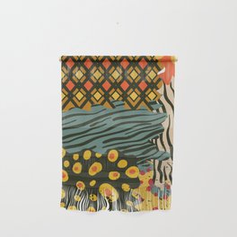 Colorful African Animal Pattern Wall Hanging