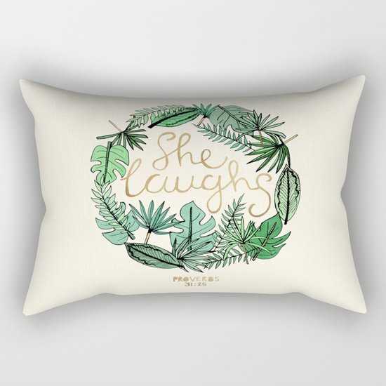 Proverbs 31:25 Rectangular Pillow