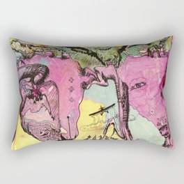 #102 Colombia, Vultures Everywhere Rectangular Pillow