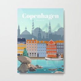 Copenhagen, Denmark Metal Print | City, Beautiful, Copenhagen, Denmark, Travel, Lake, Eeuu, Usa, Europe, Explore 