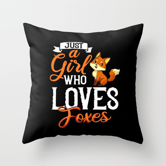 Red Foxes Fennec Fox Animal Funny Cute Throw Pillow