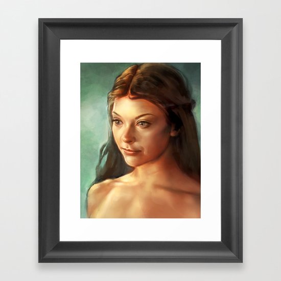 Some roses have steel thorns. Framed Art Print