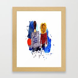 Peyton and Lucas, One Tree Hill Framed Art Print