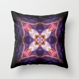 Art of kaleidoscope effect - Abstract background design / creative wallpaper pattern Throw Pillow