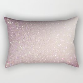 Rose Iridescent Glitter Rectangular Pillow