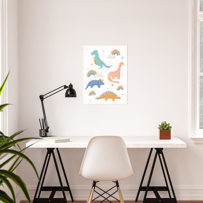 dinosaurs and rainbows