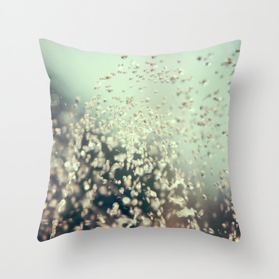 Water Jewels Throw Pillow