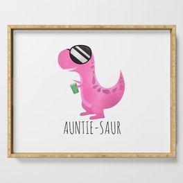 Auntie-Saur Serving Tray