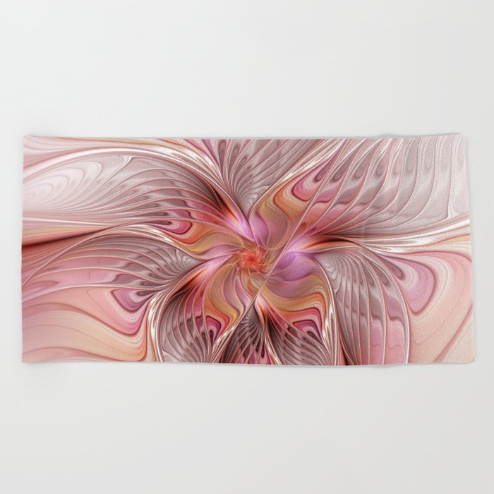 Abstract Butterfly, Fantasy Fractal Beach Towel