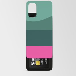 Minimalistic Wave Colorful Retro Art Pattern Design Android Card Case