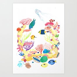Qld marine life Art Print