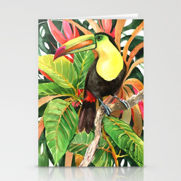 Toucan in the Jungle Stationery Cards