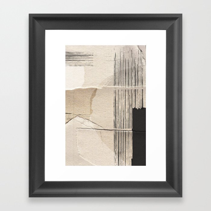 Paper Abstract Framed Art Print
