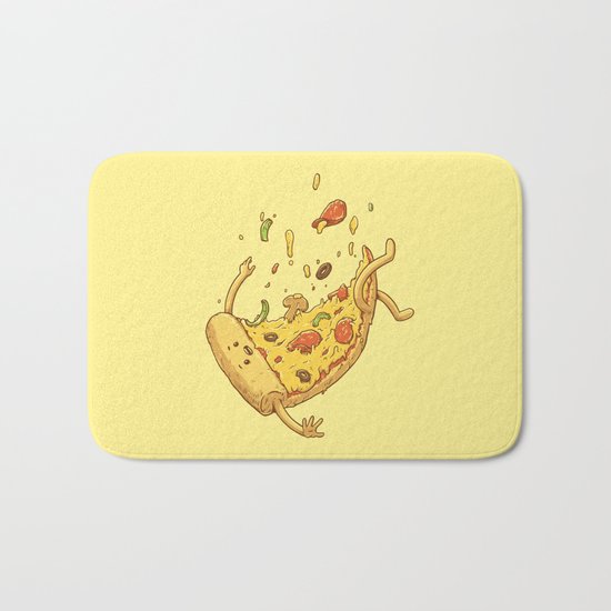 Pizza fall Bath Mat