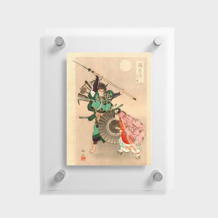 Benkei at the Bridge (Tai Koun) Floating Acrylic Print