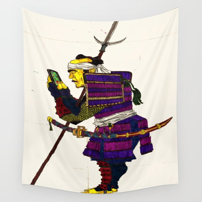 Millennial Samurai Wall Tapestry