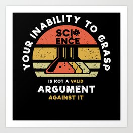 Science Funny Physics Chemistry Science Fiction Art Print