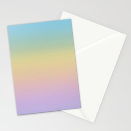 Pastel Rainbow Ombre Gradient Stationery Cards | Lilac, Purple, Graphicdesign, Pastel, Fade, Fadeout, Tiedye, Ombre, Pink, Softgrunge 