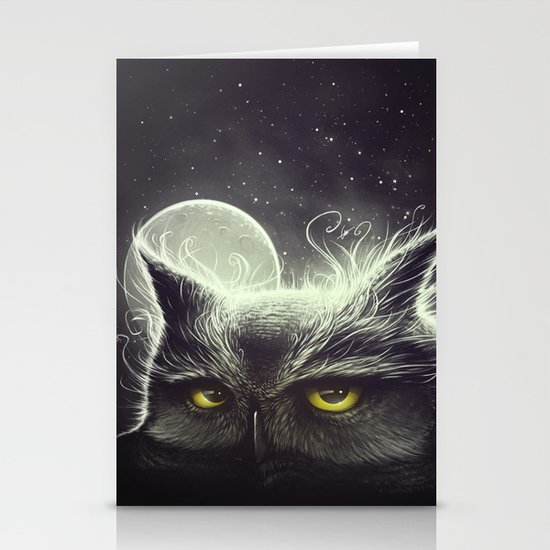 Owl & The Moon Stationery Cards