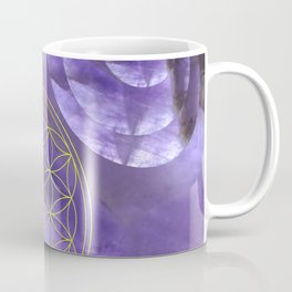 Mystical Flower of Life Amethyst #society6 Coffee Mug | Reiki, Secret Geometry, Pop Art, Lime, Flower Of Life, Yoga, Amethyst, Meditation, Merkada, Metatron 