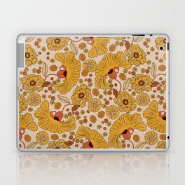 70s Floral Pattern Laptop Skin