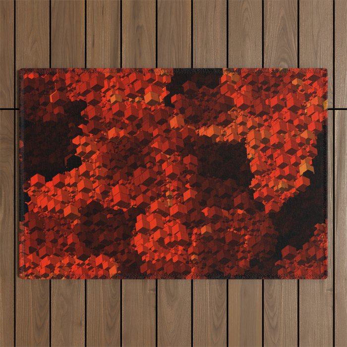 Abstract world Outdoor Rug