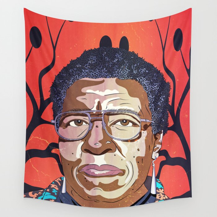 Octavia Butler Portrait Wall Tapestry