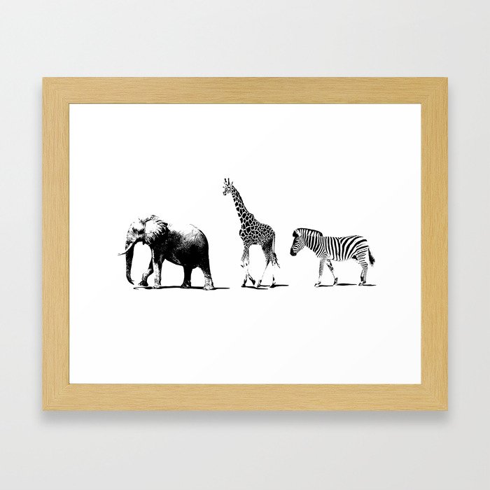 Animal walking  Framed Art Print