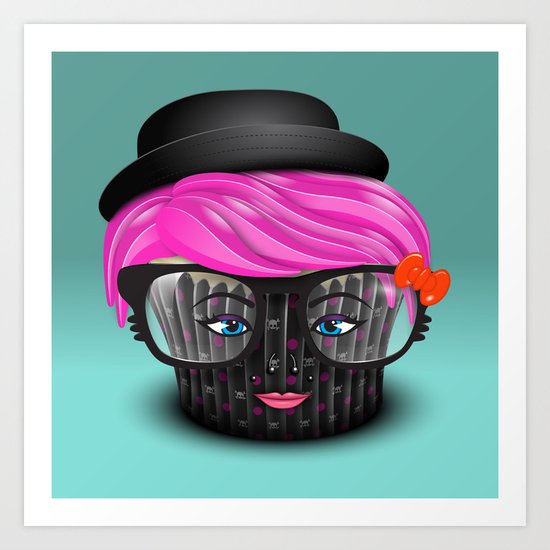 Lil' Poison Cupcake Art Print