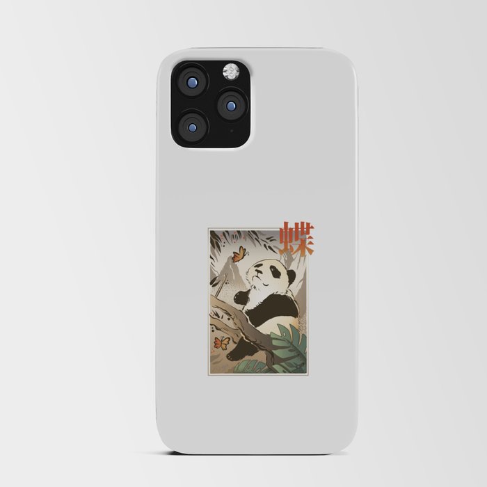 Cute Japanese Panda iPhone Card Case