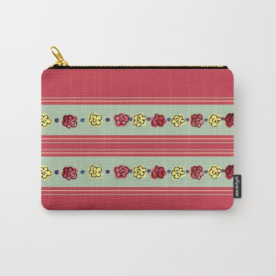 A Rosey Outlook Red Carry-All Pouch