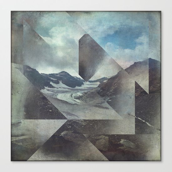 Mountains Glacier - Cuts Canvas Print